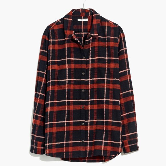 VGUC Madewell Flannel Sunday Shirt in Evins Plaid, Sz XS - Picture 2 of 5